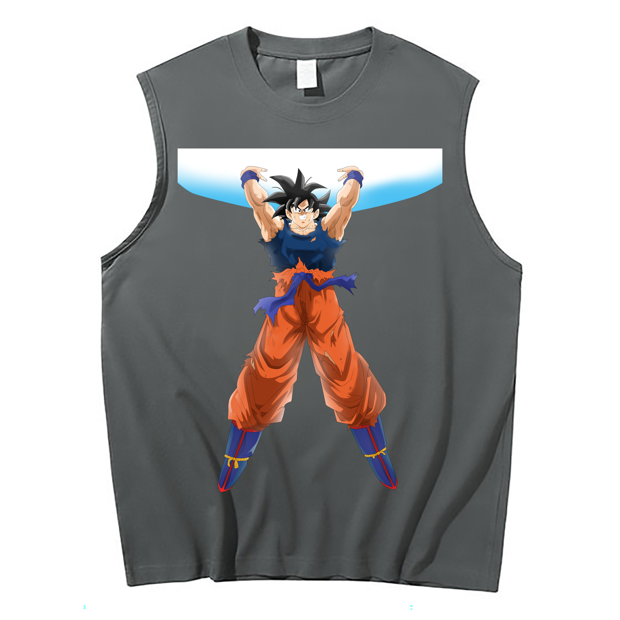 （画像用） ドラゴンボール 孫悟空（そん ごくう）Son Goku カカロット DRAGON BALL Kakarotto コットン100％タンクトップ（フロントプリント）